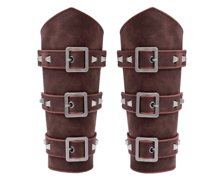 New - Full Leather Buckle Arm Cuffs - Drag King Edition - Body Jewellery