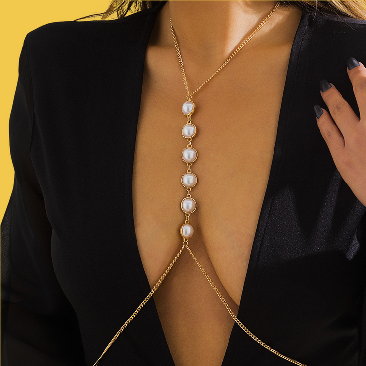 New - Pearl Body Chain - Body Jewellery - Holiday Edition