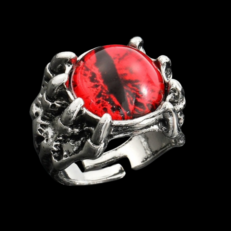 New - Red Dragons Eye Ring - Drag King Edition - Ultra-Glam Edition