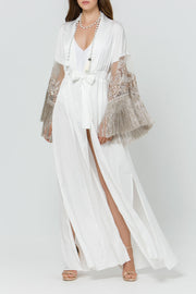 Maxi Satin Kaftan Dress - Wedding Edition - Kikki Couture