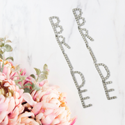 Crystal Bride Letter Earrings - Wedding Edition