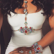 Crystal Body & Hand Chain Set - Body Jewellery - Ultra-Glam Edition - Wedding Edition