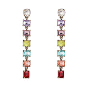 Colourful Crystal Drop Earrings - Holiday Edition - Wedding Edition - Ultra-Glam Edition