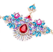 New - Colourful Crystal Rhinestone Body Harness - Body Jewellery - Ultra-Glam Edition