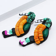 Colourful Sequin Kingfisher Bird Earrings - Holiday Edition