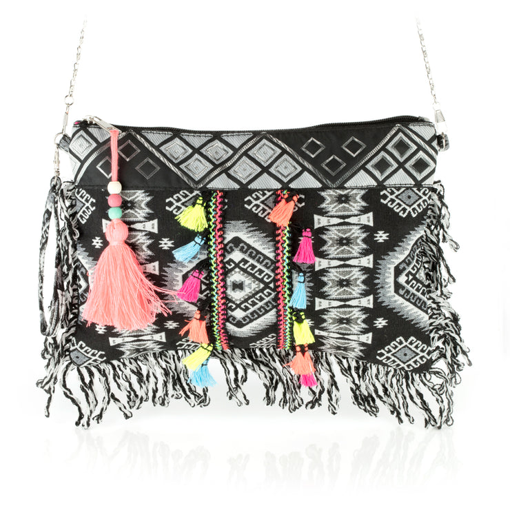 Colourful Tassel Woven Clutch – Holiday Edition - Kikki Couture