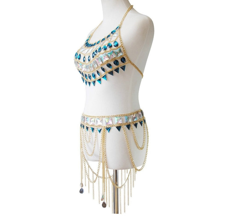 Crystal Body Chain Set - Body Jewellery - Ultra-Glam Edition - Holiday Edition
