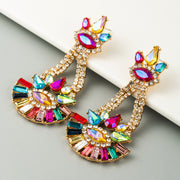 Crystal Chandelier Drop Earrings - Ultra-Glam Edition