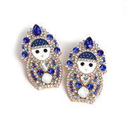 Crystal Russian Doll Earrings - Ultra-Glam Edition