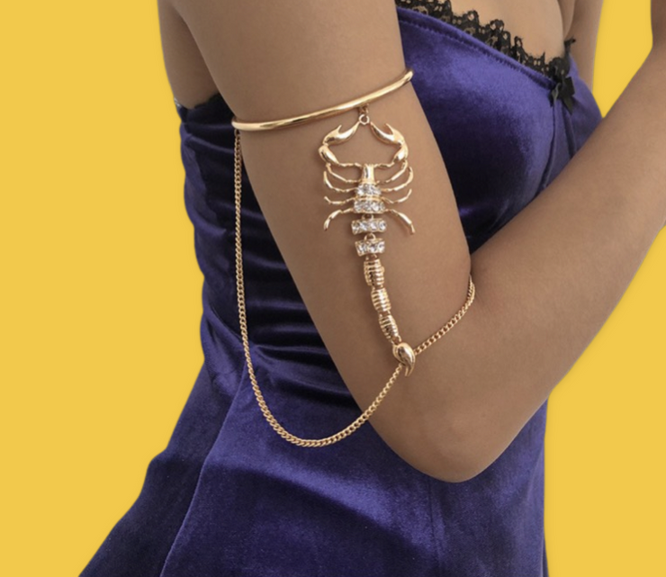 Crystal Scorpion Arm Cuff - Body Jewellery - Ultra-Glam Edition