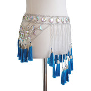 Crystal Tassel Waist Chain - Body Jewellery - Ultra-Glam Edition - Holiday Edition