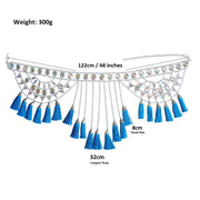 Crystal Tassel Waist Chain - Body Jewellery - Ultra-Glam Edition - Holiday Edition