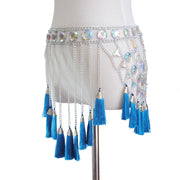 Crystal Tassel Waist Chain - Body Jewellery - Ultra-Glam Edition - Holiday Edition