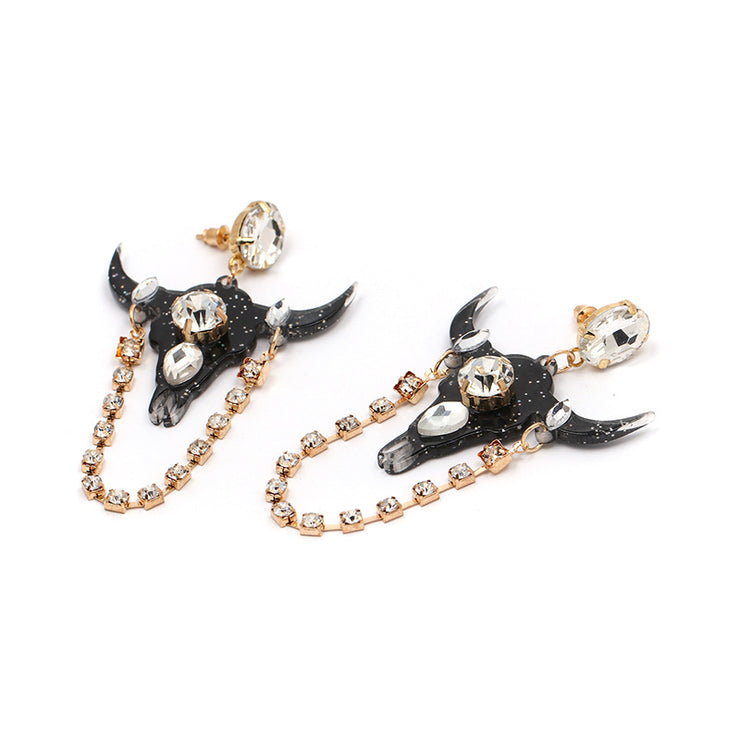 Crystal Cowgirl Drop Earrings - Ultra-Glam Edition