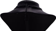 Black Diamond Studded Statement Necklace - Ultra-Glam Edition