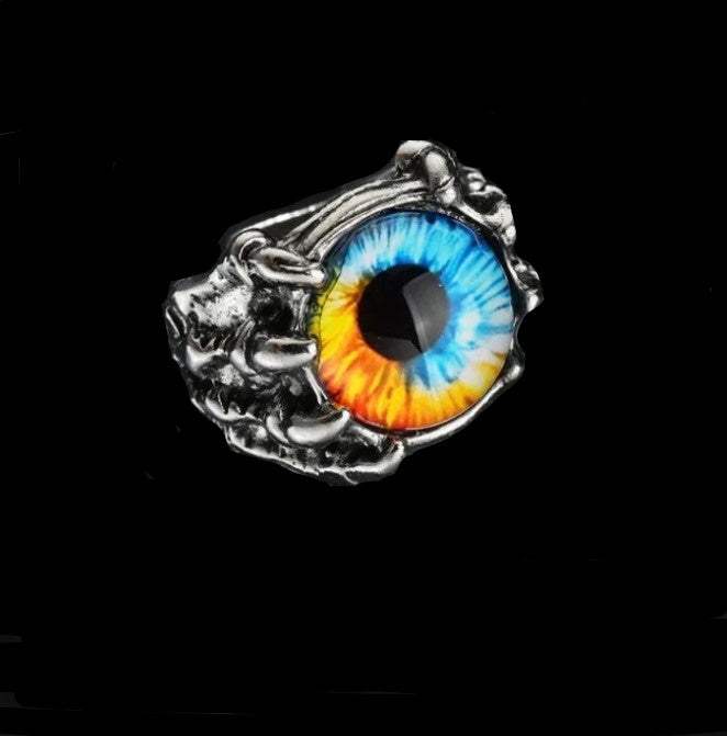 New - Colourful Claw Eye Ring - Drag King Edition - Ultra-Glam Edition