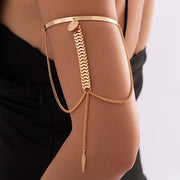 New - Feather Tassel Arm Cuff - Body Jewellery - Holiday Edition - Wedding Edition