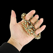 New - Gold Gates of Hell Knuckle Duster Ring - Drag King Edition