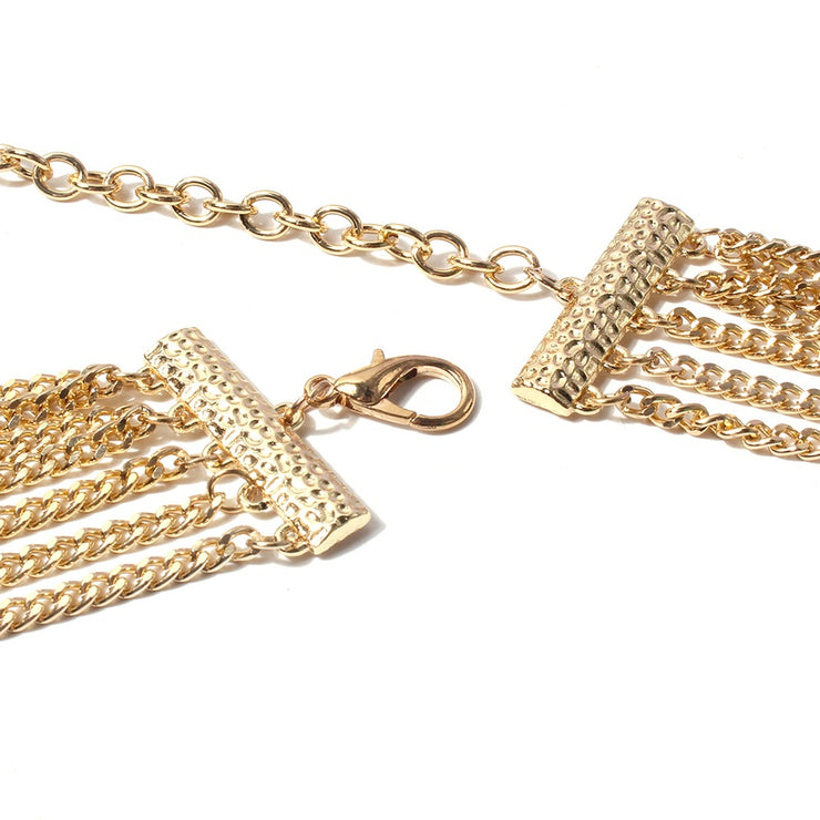 New - Gold Layered Waist Chain - Body Jewellery - Holiday Edition