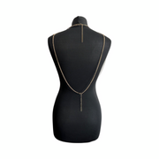New - Gold Pearl Chest Chain Necklace - Body Jewellery - Wedding Edition - Holiday Edition