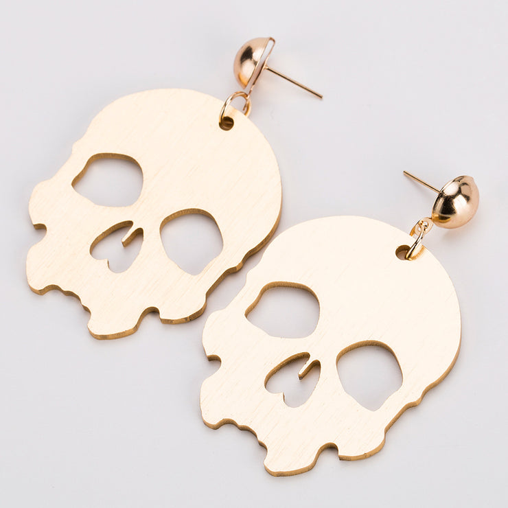 Gold Skull Earrings - Ultra-Glam Edition - Kikki Couture