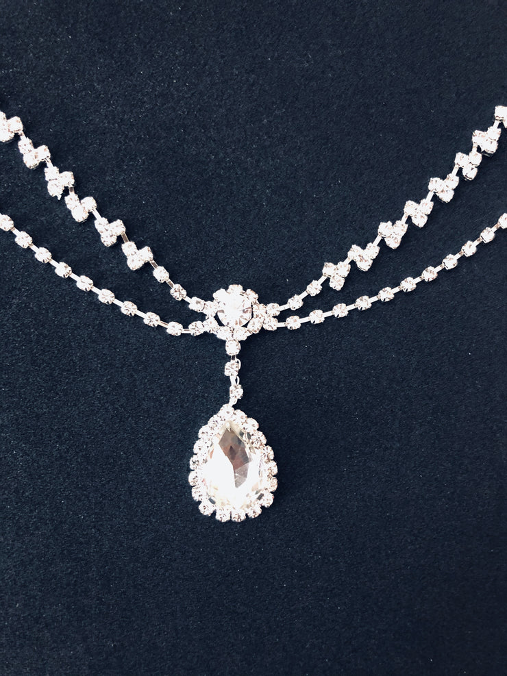 Rhinestone Crystal Drop Head Chain - Body Jewellery - Ultra-Glam Edition - Wedding Edition