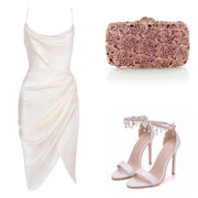 Lilac Bow Crystal Clutch Bag - Wedding Edition - Ultra Glam Edition