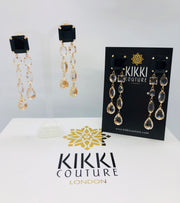 New - Luxury Long Water Drop Earrings - Ultra-Glam Edition - Wedding Edition