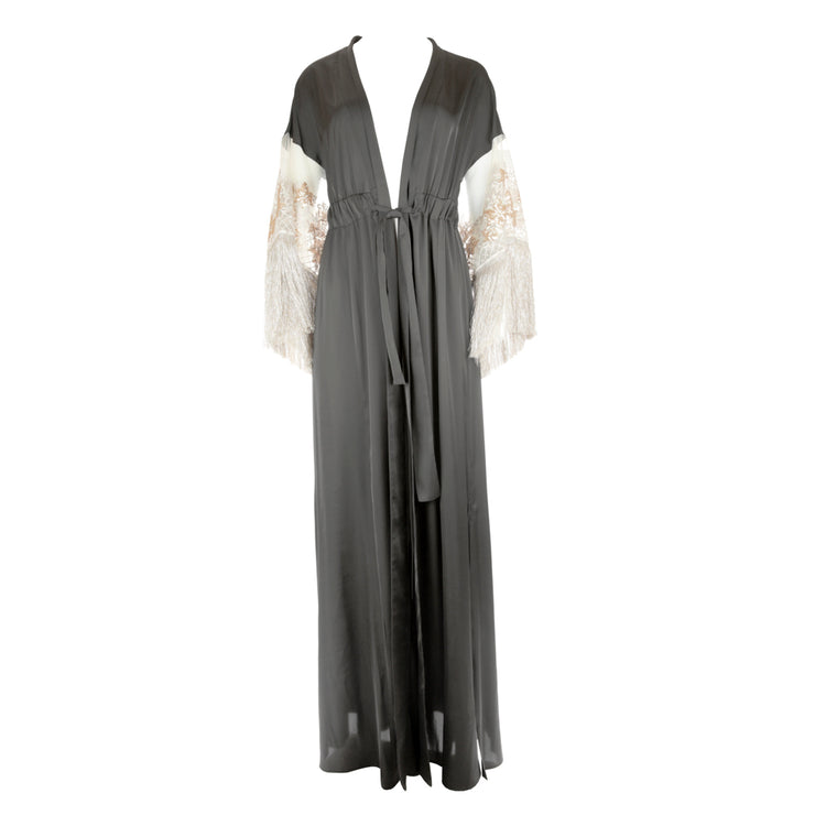 Maxi Satin Kaftan Dress - Wedding Edition - Kikki Couture