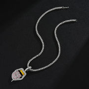 New - Money Talks Silver Pendant Necklace - Ultra-Glam Edition - Drag King Edition