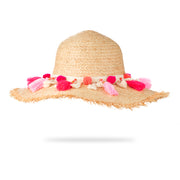 Pompom & Tassel Straw Hat – Holiday Edition - Kikki Couture
