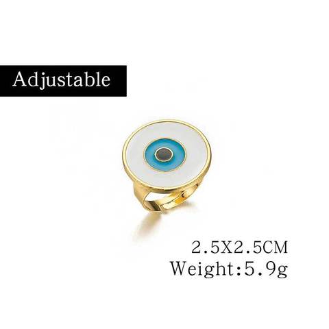 Red Heart Evil Eye Statement Rings - Ultra-Glam Edition