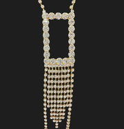 New - Rhinestone Chest Body Chain - Body Jewellery - Ultra-Glam Edition