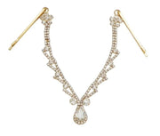 New - Rhinestone Crystal Drop Forehead Chain - Wedding Edition - Body Jewellery - Ultra-Glam Edition