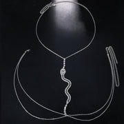 New - Rhinestone Snake Body Chain - Body Jewellery - Ultra-Glam Edition - Holiday Edition