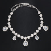 New - Rhinestone Water Drop Head Chain - Wedding Edition - Ultra-Glam Edition - Body Jewellery