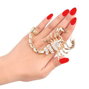 Statement Gold Crystal Scorpion Ring - Ultra-Glam Edition
