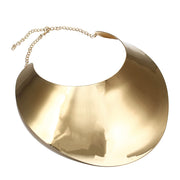 Statement Solid Metal Necklace - Ultra-Glam Edition